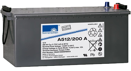 Sonnenschein A512/200 A Gel Battery 200 Ah
